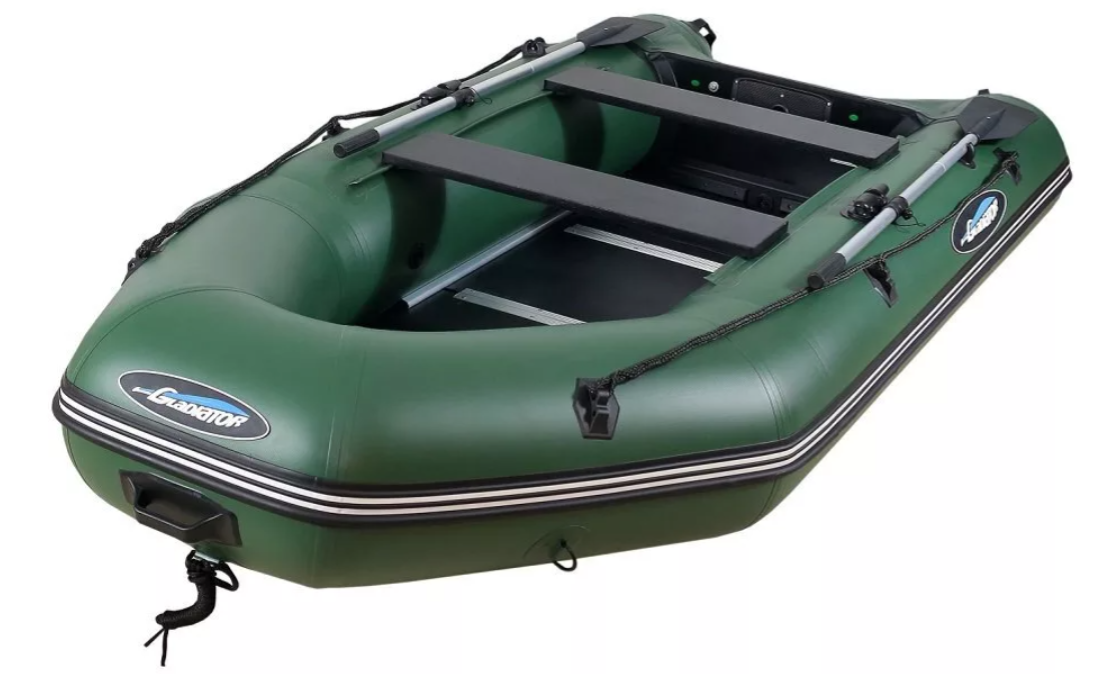 МОТОРНО-ГРЕБНАЯ ЛОДКА ПВХ GLADIATOR А 340 ТК С ФАНЕРНЫМ ПОЛОМ в Щёлкове