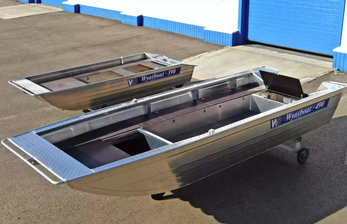 Алюминиевая лодка Wyatboat-490 Jonboat в Щёлкове
