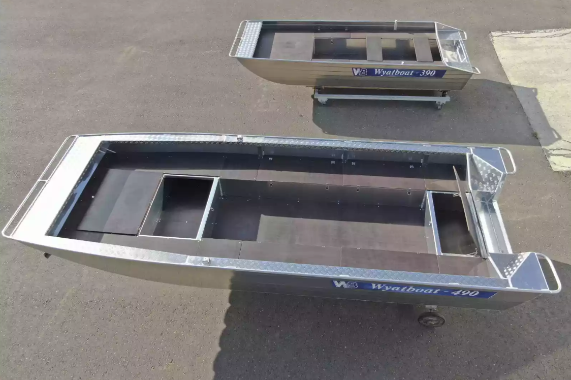 Алюминиевая лодка Wyatboat-490 Jonboat в Щёлкове