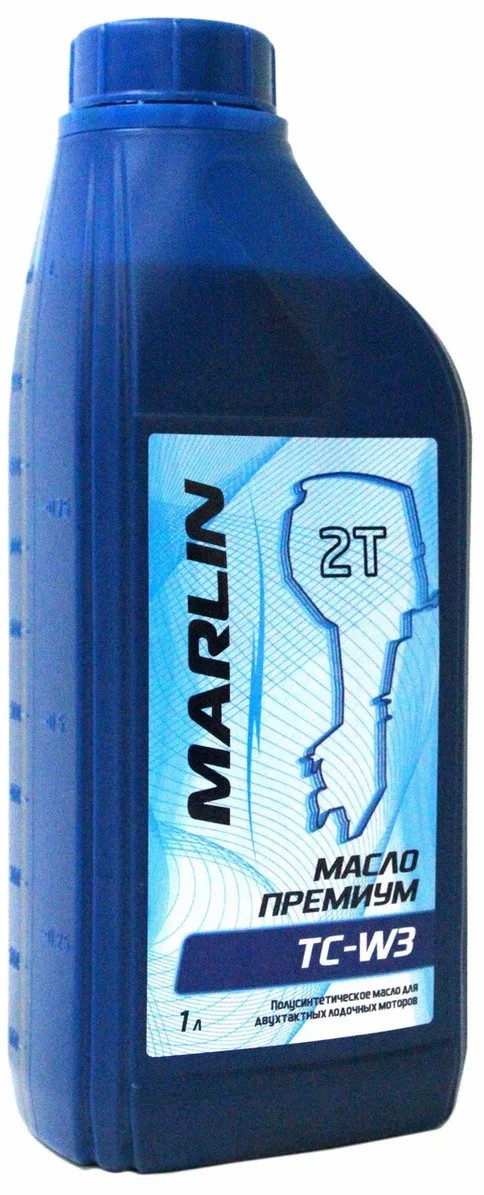 МАСЛО ПОЛУСИНТЕТИЧЕСКОЕ MARLIN ПРЕМИУМ 2Т, TC-W3, 1 ЛИТР в Щёлкове