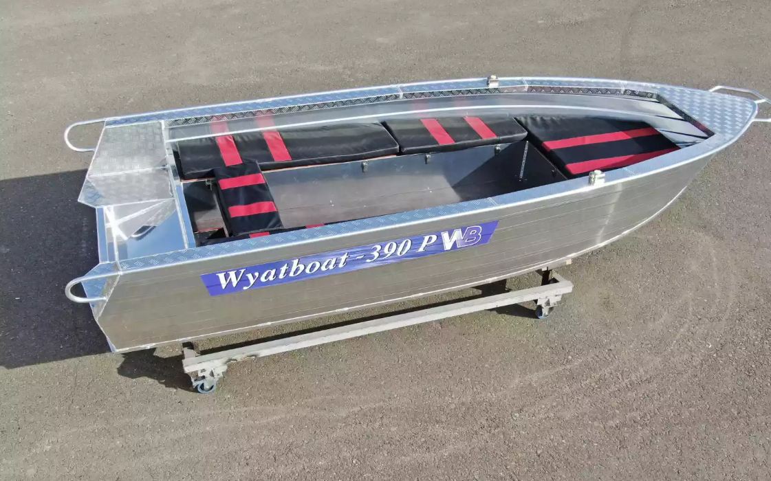 Алюминиевая лодка Wyatboat-390РМ увеличенный борт в Щёлкове