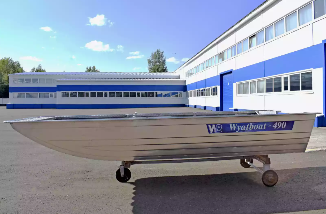 Алюминиевая лодка Wyatboat-490 Jonboat в Щёлкове