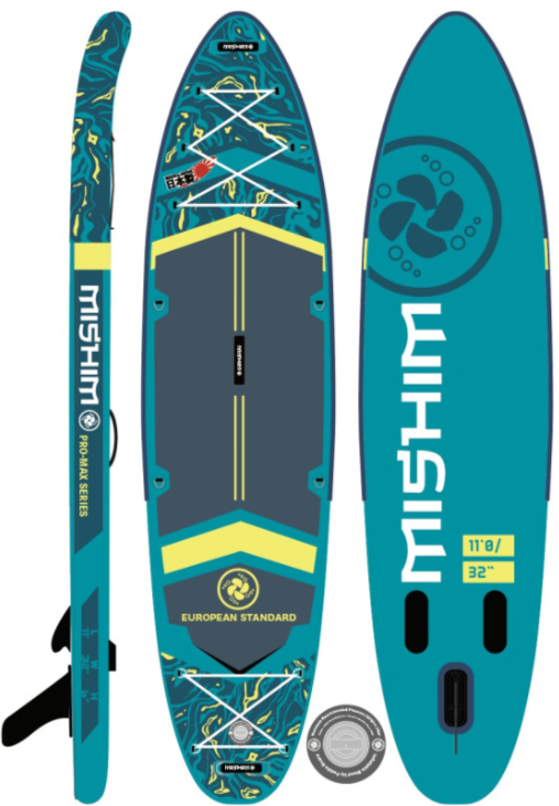 SUP (САП) Доска MISHIMO PRO-MAX Light Teal 12,6’ (385см) в Щёлкове