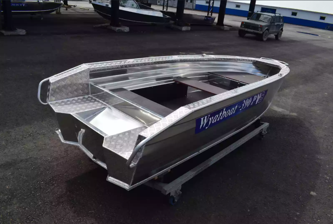 Алюминиевая лодка Wyatboat-390Р Увеличенный борт в Щёлкове