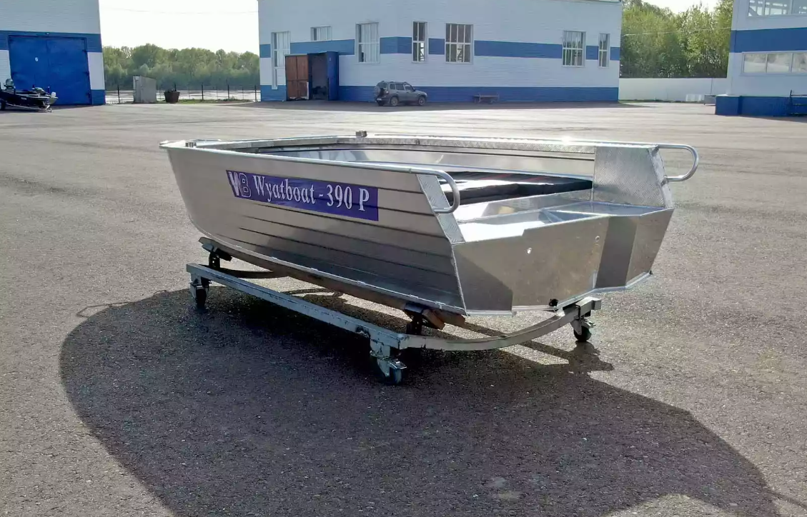 Алюминиевая лодка Wyatboat-390РМ увеличенный борт в Щёлкове