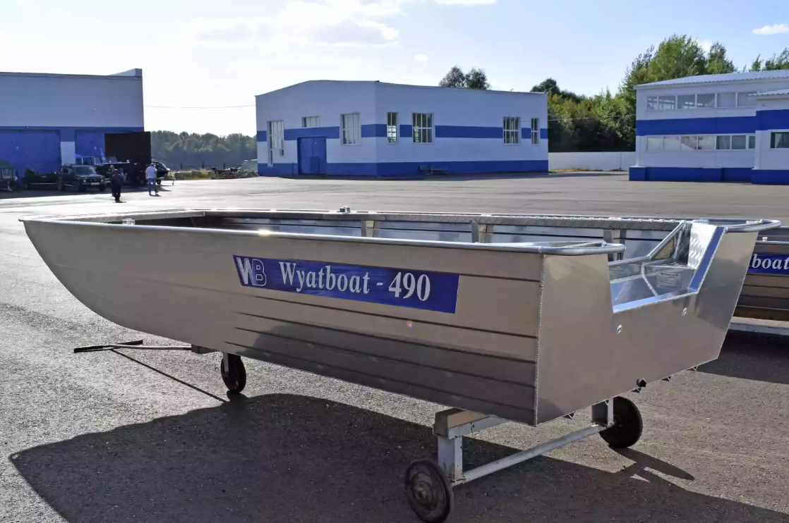 Алюминиевая лодка Wyatboat-490 Jonboat в Щёлкове