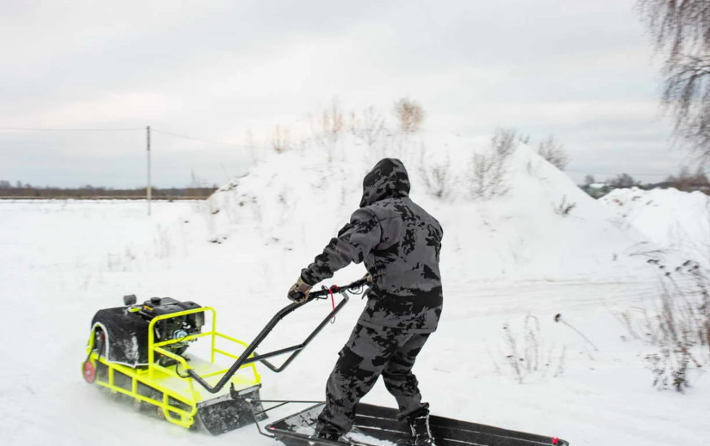Мотобуксировщик Бурлак ХОЗЯИН-1 (капот ткань) в Щёлкове