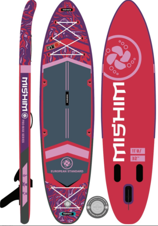 SUP (САП) Доска MISHIMO PRO-MAX Viva Magenta 10.8’ (330см) в Щёлкове