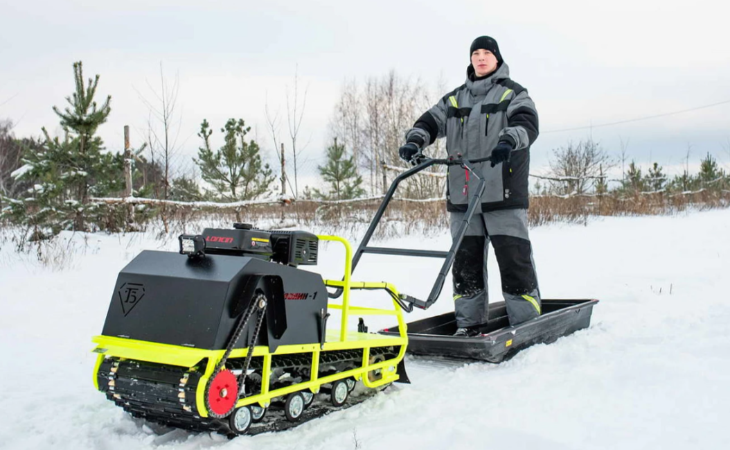 Мотобуксировщик Бурлак ХОЗЯИН-1 (капот ткань) в Щёлкове