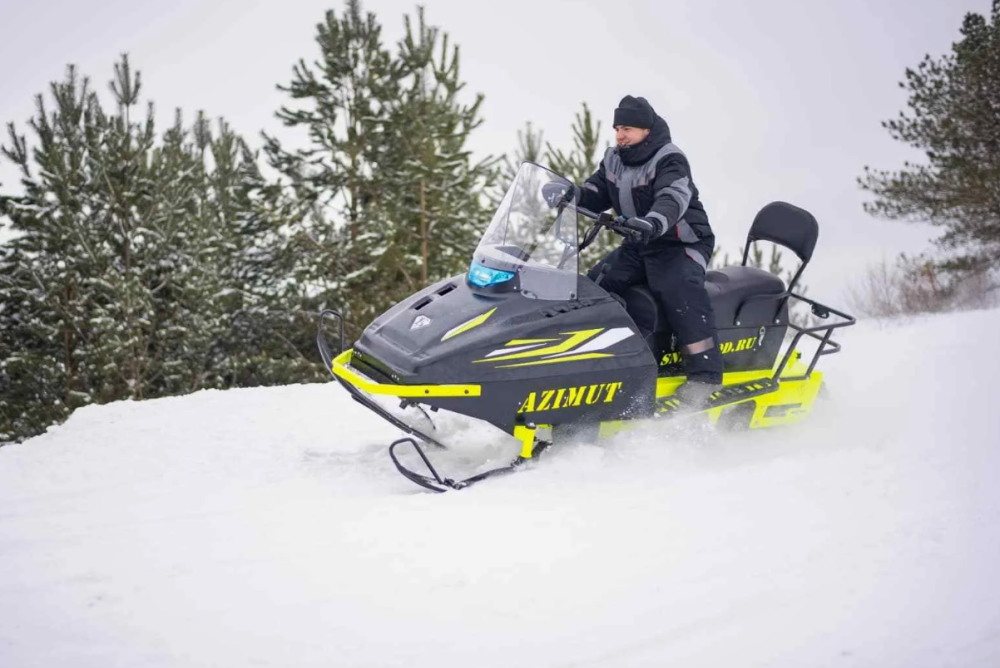 Миниснегоход Бурлак Азимут 24 л.с. , эл.запуск, реверс, тормоз гидравл, капот черный в Щёлкове