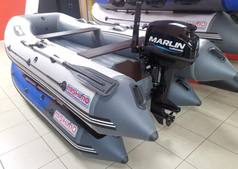 КОМПЛЕКТ ЛОДКА MISHIMO LITE 350 + МОТОР 9,8 Л.С. в Щёлкове