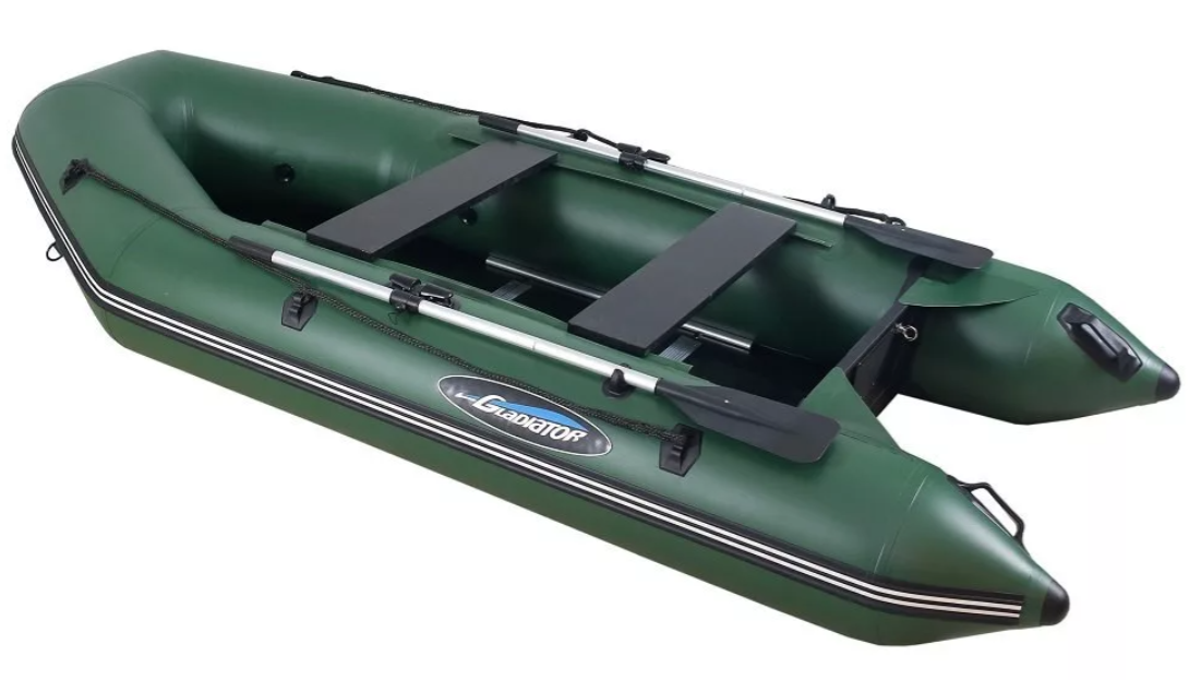 МОТОРНО-ГРЕБНАЯ ЛОДКА ПВХ GLADIATOR А 340 ТК С ФАНЕРНЫМ ПОЛОМ в Щёлкове