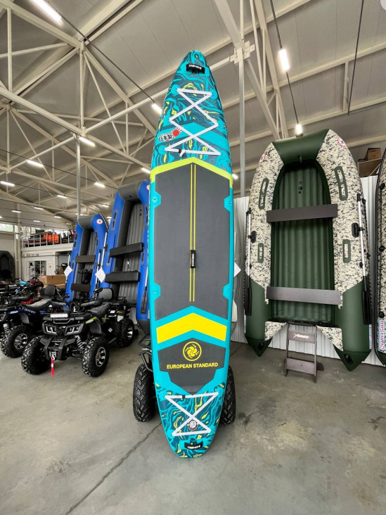 SUP (САП) Доска MISHIMO PRO-MAX Light Teal 12,6’ (385см) в Щёлкове