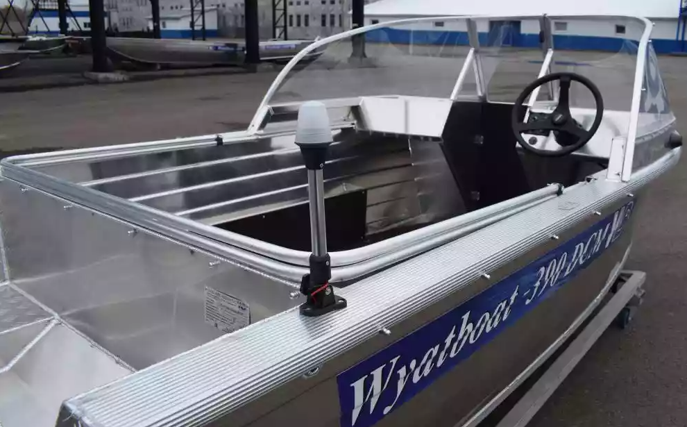 Алюминиевая лодка Wyatboat-390 DCM Увеличенный борт в Щёлкове