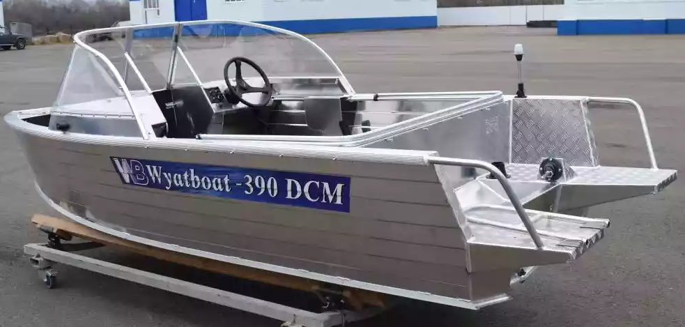 Алюминиевая лодка Wyatboat-390 DCM Увеличенный борт в Щёлкове