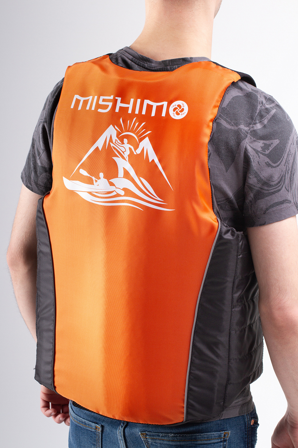 Жилет спасательный MISHIMO PRO Премиум качества Черно-оранжевый в Щёлкове